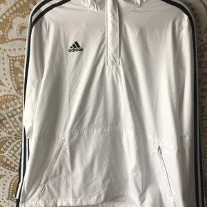 White Adidas Windbreaker